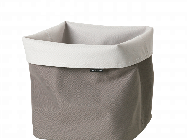 reversible basket in sand & anthracite colour
