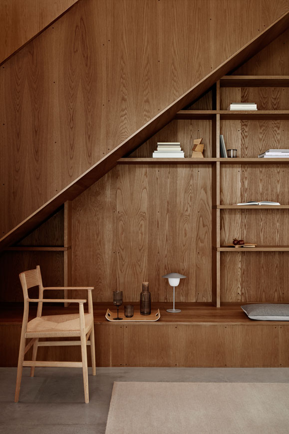 wooden living room