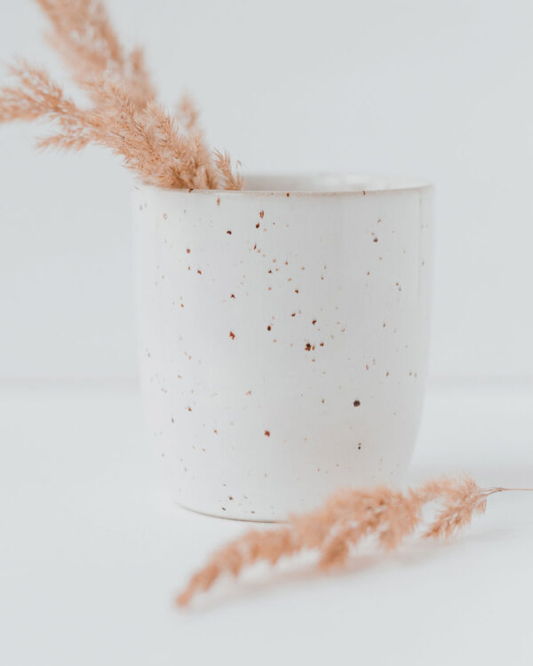 white cup