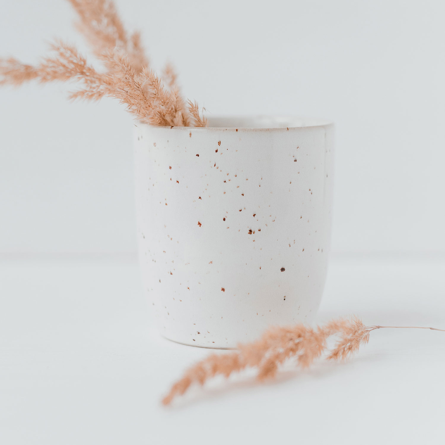 white cup