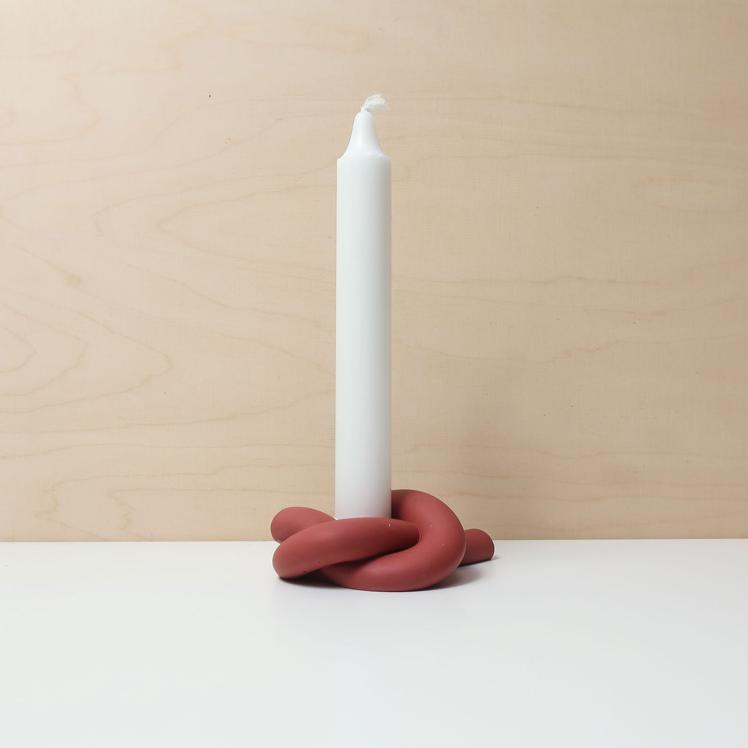 Candlestick | knot | Red - Image 2