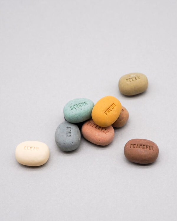 little soaps with embossing words