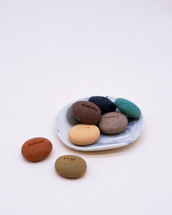 little soaps with embossing words