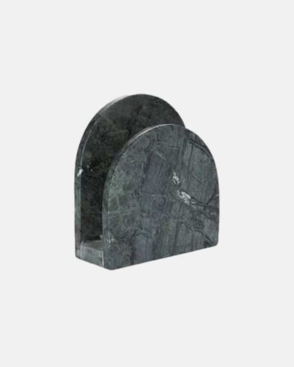 marble napkin holder, green