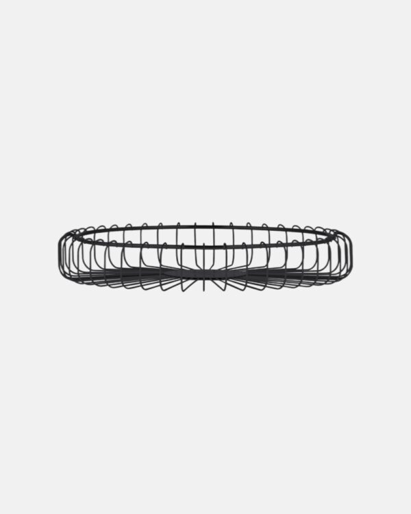 wire basket in black colour. basket for fruits and vegetables