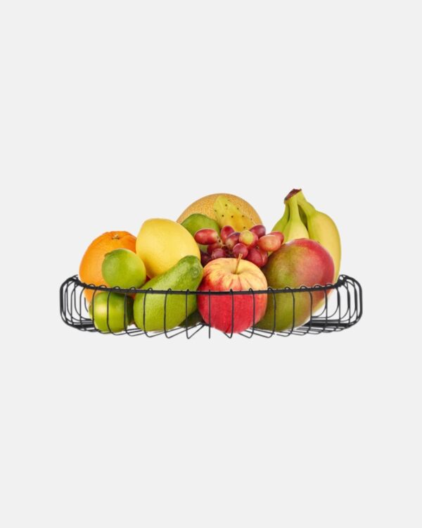 wire basket in black colour. basket for fruits and vegetables