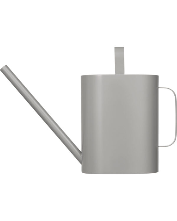 watering can in a lacquered stainless steel finish