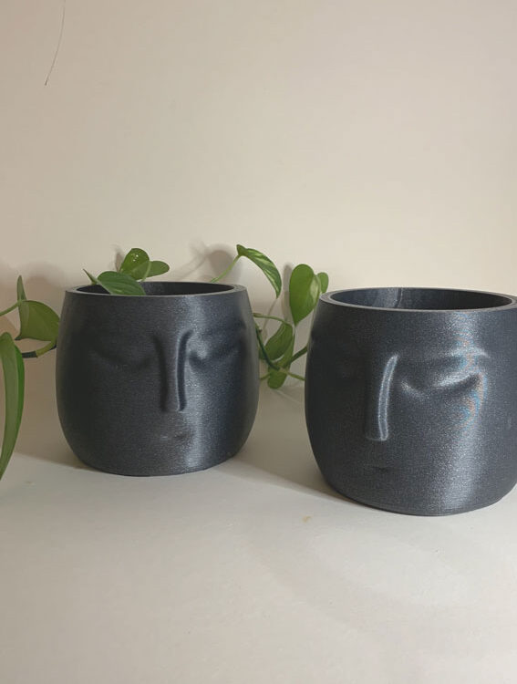 zen head pots for plants