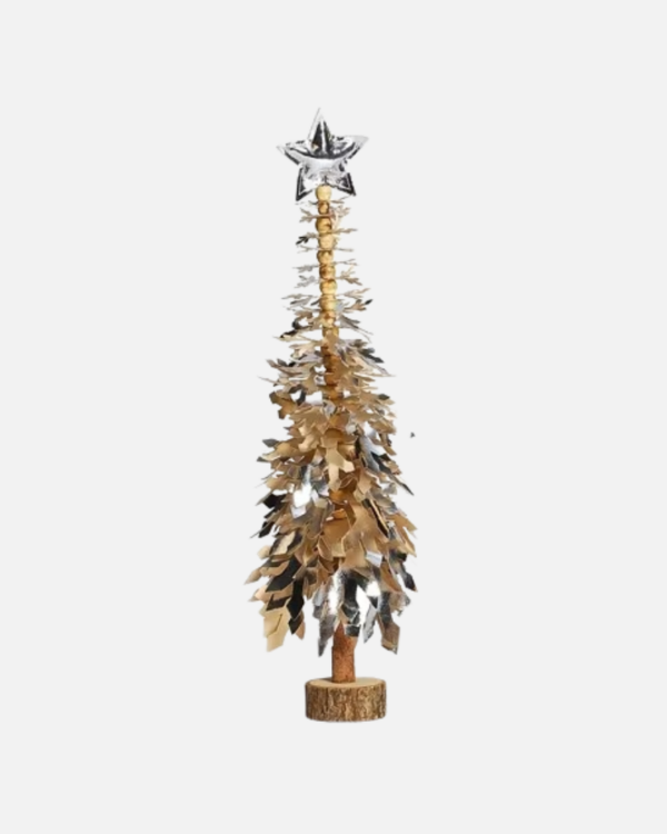 Christmas tree with silver touches