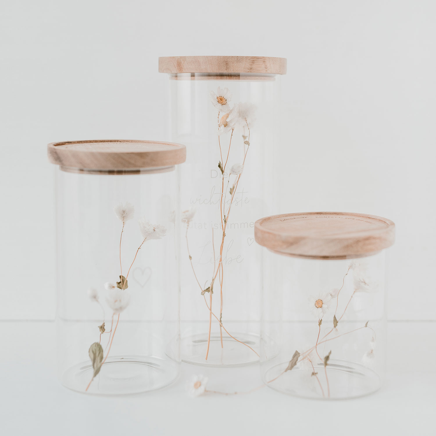 storage jar in various heights