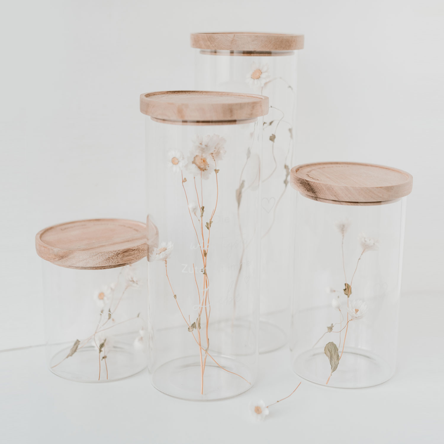 storage jar in various heights