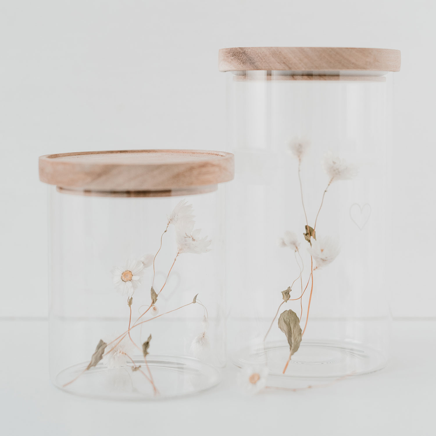 storage jar in various heights