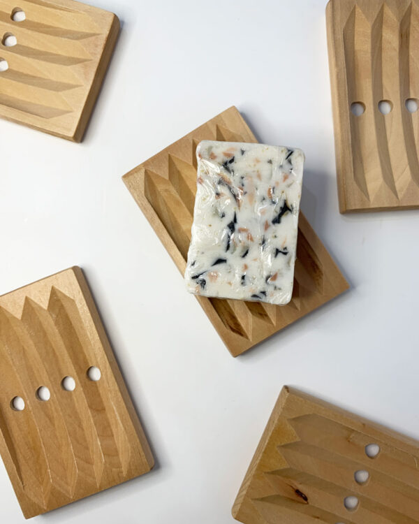 wooden soap dish
