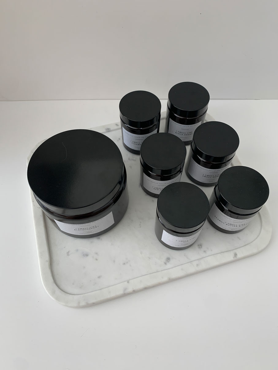 white marble tray with a slim edge