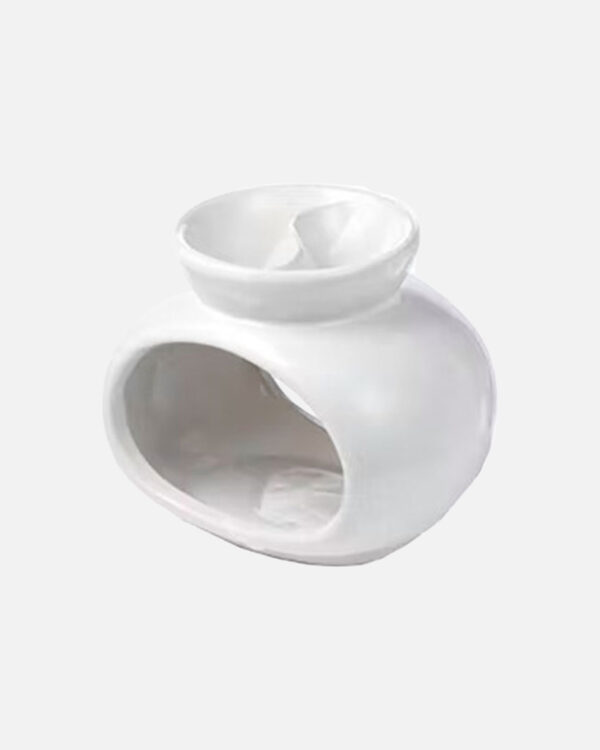 ceramic double burner in white