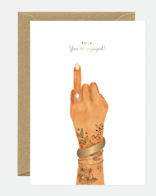 greetings card, A6 Card (105mm x 148mm) Natural white paper 300 gr blank interior This nice card is sold with a recycled brown A6 envelope. Printed in France