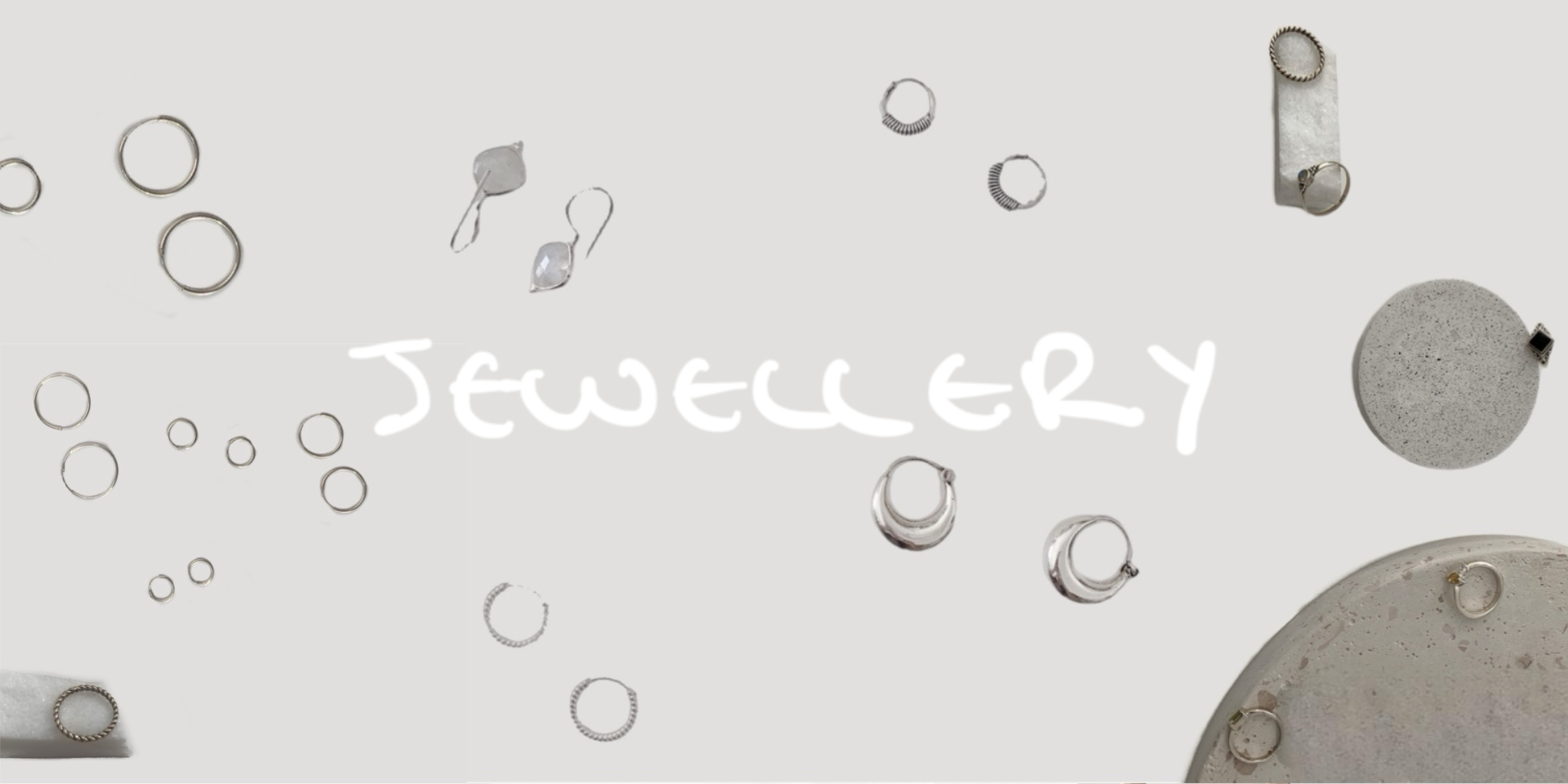 jewellery collection ( earrings, rings, handmade.) skoularikia, daktilidia, kolie, necklaces )