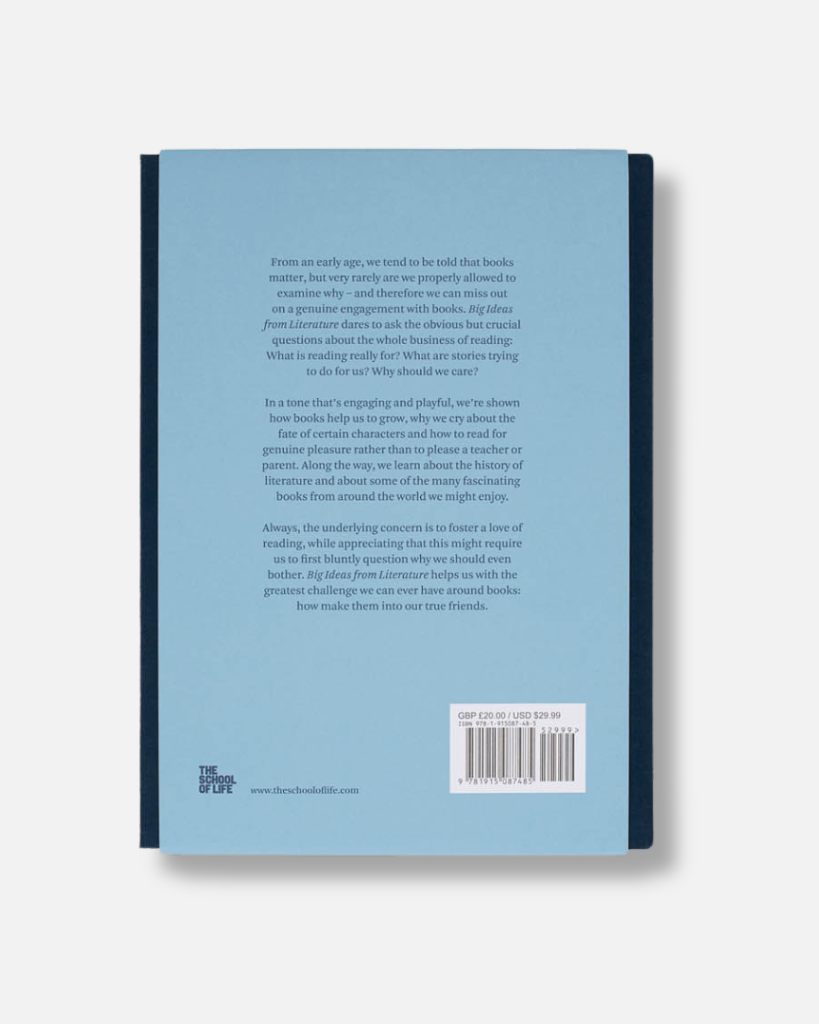From an early age, we tend to be told that books matter, but very rarely are we properly allowed to examine why – and therefore we can miss out on a genuine engagement with books. Big Ideas from Literature dares to ask the obvious but crucial questions about the whole business of reading: What is reading really for? What are stories trying to do for us? Why should we care?
