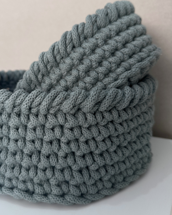 crochet handmade baskets
