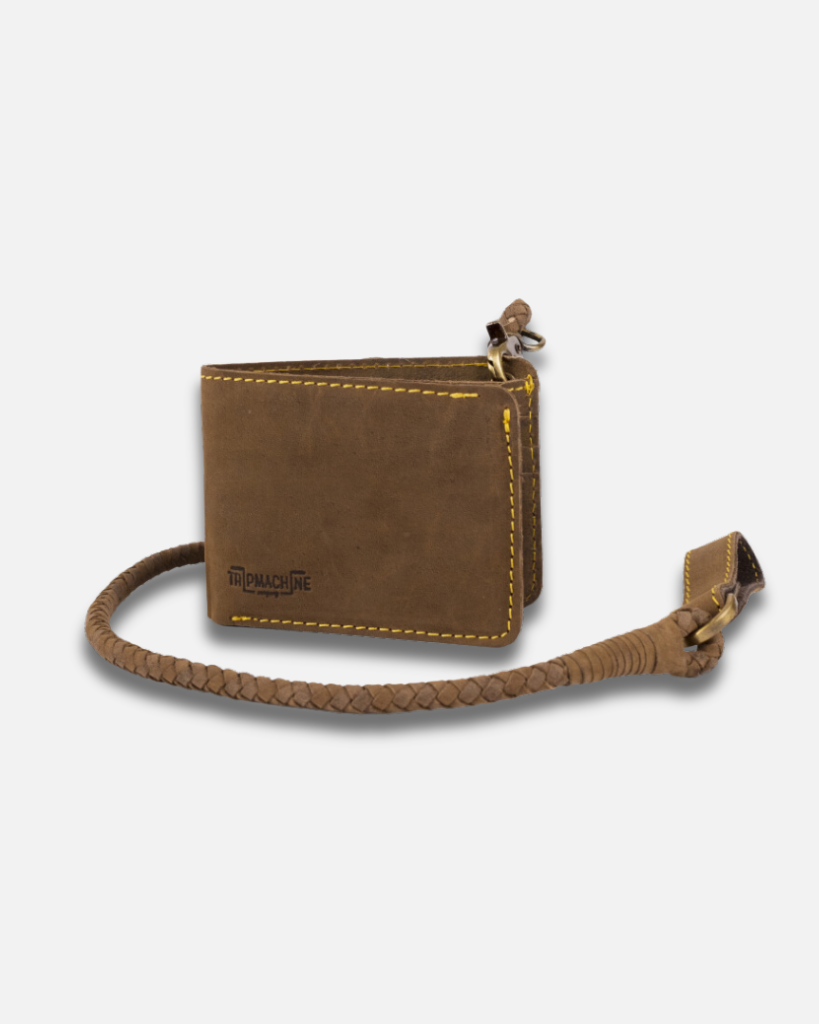 Handcrafted Premium Leather Musician's Wallet | 100% Pure Leather | Guitar Pick Pocket | 5 Card Slots | Coin Pocket | Removable Leather Braid | Lifetime Quality | Perfect Gift for Musicians | No Synthetic Materials | Ages Beautifully