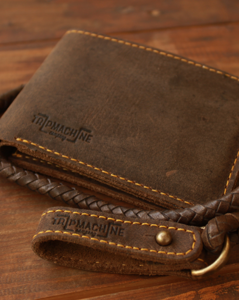 Handcrafted Premium Leather Musician's Wallet | 100% Pure Leather | Guitar Pick Pocket | 5 Card Slots | Coin Pocket | Removable Leather Braid | Lifetime Quality | Perfect Gift for Musicians | No Synthetic Materials | Ages Beautifully
