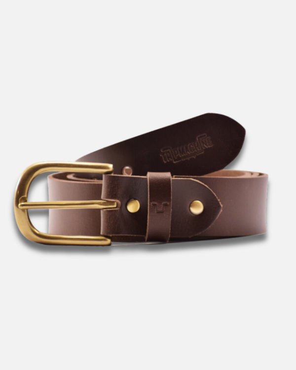 classic brown leather belt
