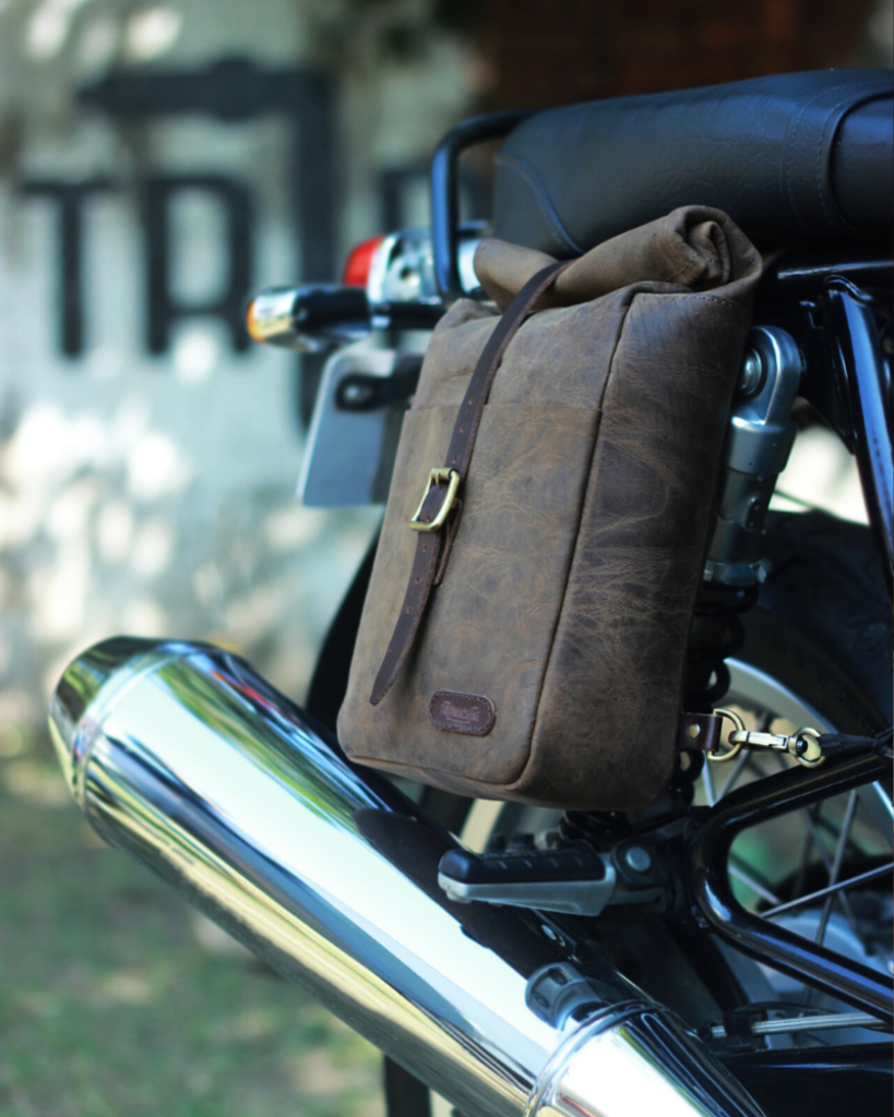 Compact Carry-All. mini pannier. motorcycle bags. versatile carrying.