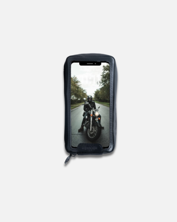 Navigator Phone Pouch | Premium Leather & Canvas | 6 Strong Magnets | Clear Touch Screen | Waterproof YKK Zipper | Multi-Wear Design | Fits iPhone 15 Pro Max | Perfect EDC Companion | Adventure-Ready | 22x12.5x7.5cm