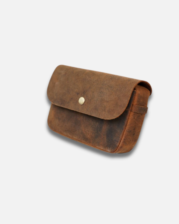 Premium Leather Adventure Bag | Heavy-Duty Construction | Versatile Design | EDC Compatible | Compact 19x12.7cm | All-Purpose Carry | Thick Premium Leather | Built to Last | Perfect Daily Companion | Multi-Use Design