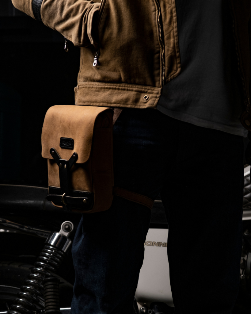 Premium Leather Thigh Bag | Adjustable Fit | Phone Pocket | Multiple Storage | Handcrafted Quality | 24x19x9cm | Perfect EDC | Adventure-Ready | Classic Design | Ages Beautifully