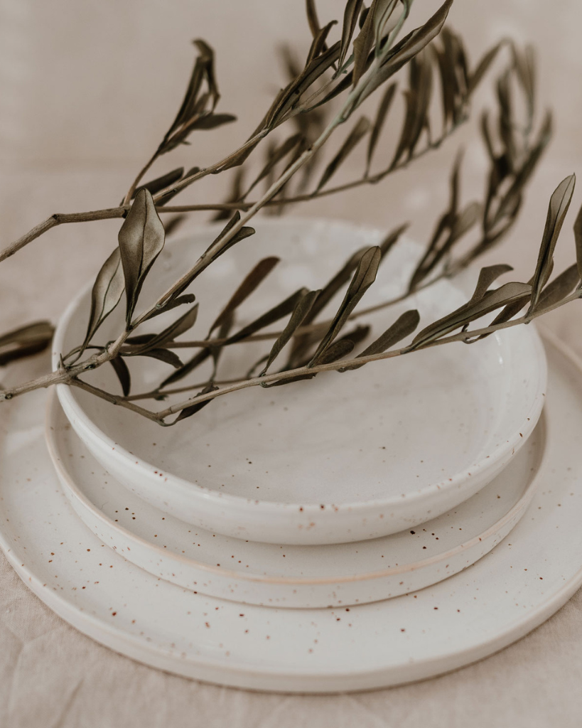 Elevate your dining experience with our handcrafted Calma dinner plate. Each 27cm plate features natural glaze variations and improved stackable design. Perfectly sized for main courses, this dishwasher-safe plate combines artisanal beauty with modern practicality.