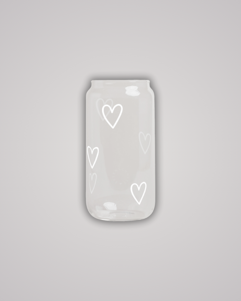 This charming glass is perfect for enjoying refreshing drinks all summer long, from sunny mornings on the balcony to cozy evenings with friends. The all-over heart print adds a touch of love and sweetness to every sip, whether you're enjoying homemade lemonade, iced tea, a delicious milkshake, or your favourite cocktail.This charming glass is perfect for enjoying refreshing drinks all summer long, from sunny mornings on the balcony to cozy evenings with friends. The all-over heart print adds a touch of love and sweetness to every sip, whether you're enjoying homemade lemonade, iced tea, a delicious milkshake, or your favourite cocktail.