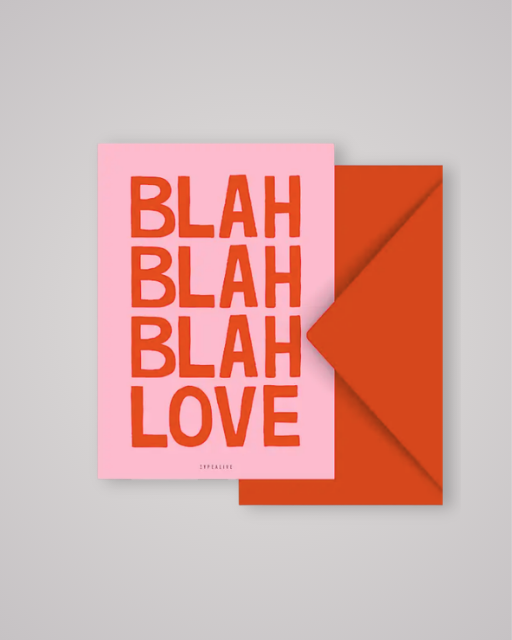 Blah Blah Love | Postcard